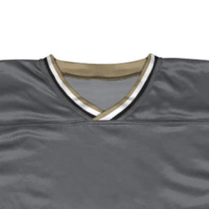 Uniforme de lacrosse entièrement personnalisable, logo, maillot à manches courtes, short, polyester 100% de qualité supérieure, respirant, col en V, taille élastique - Product Image 4