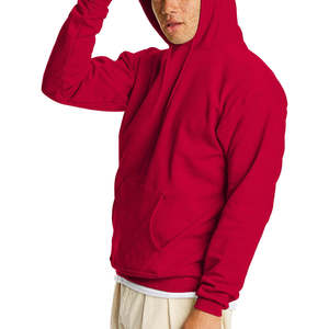 Wholesale Men's Casual <b>Hoodie</b> Sweatshirt 100% Cotton Fleece Breathable Quick Dry Custom Logo Embroidery Winter Pocket - Product Image 3
