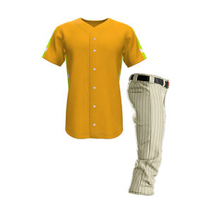 Camiseta de Béisbol de Poliéster 220GSM con Botones, Uniformes Deportivos Transpirables con Logotipo Personalizado para Juegos de Verano Sialkot - Product Image 4