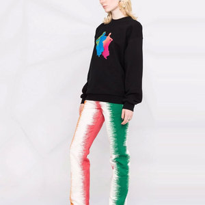 Nueva Colección Otoño/Invierno, Sudaderas de Mujer 100% Algodón Lavado, Tallas Grandes, Diseño de Logotipo Personalizado, Color Sólido - Product Image 2