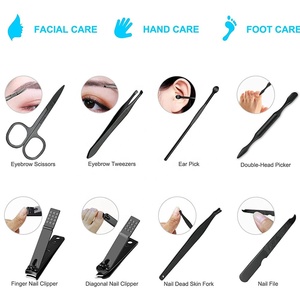High Quality Professional Stainless Steel Reusable Manicure <b>Pedicure</b> <b>Set</b> Mirror Dull Satin Finish Nail Clippers Kit - Product Image 6