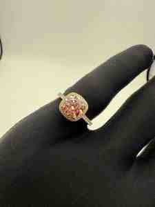 Bague de créateur vintage en or jaune 14K plaqué rhodium avec diamant rose de laboratoire 0,7 carat VS2 certifié IGI – Bijou de luxe pour mariée - Product Image 6