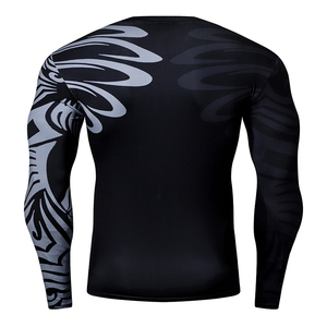 OEM Men's Mock Neck Compression Training Top <b>Long</b> <b>Sleeve</b> Stretch Fitness Sport <b>Undershirt</b> - Product Image 2