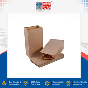 Vente exclusive de sacs en papier kraft de qualité supérieure, de qualité alimentaire, à fond carré, avec poignée, pour usage professionnel et commercial - Product Image 2
