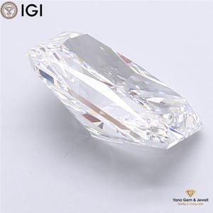 Diamante CVD cultivado en laboratorio, forma radiante, 4.51 quilates, claridad VVS1, color E, certificado IGI, para un impresionante anillo de boda - Product Image 5