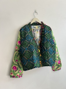 Lot Of Traditional Vintage Phulkari Short Embroidered <b>Women</b> <b>Coat</b> Handmade Boho Jacket - Product Image 4
