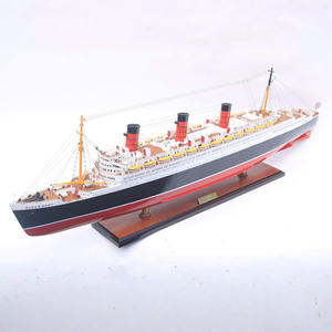 Edición especial RMS QUEEN MARY - Modelo de crucero británico hecho a mano en madera - Product Image 1