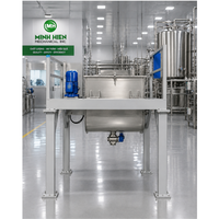Mélangeur à ondes sinusoïdales MINH HIEN 600L horizontal, Vietnam, matériau SUS304, moteur AC 7,5KW, mélangeur de poudre haute efficacité pour l'alimentation