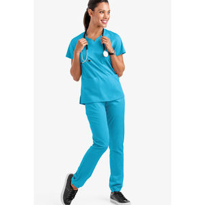 Tenue d'infirmière OEM à manches courtes pour femme, uniforme médical pour cliniques dentaires, vêtements de travail - Product Image 5
