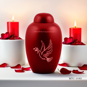 Urna Funeraria de Aluminio Blanca Hecha a Mano para Cenizas Humanas, Recipiente Conmemorativo de Metal Duradero para Funeral, Decoración para el Hogar - Product Image 6