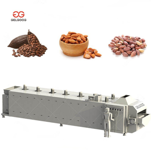 Gelgoog Automatic Nut Roasting Machine for Cocoa <b>Bean</b> Cashew Peanuts Seeds Roast Machine Stainless Steel Food Grade Factory Use - Product Image 1
