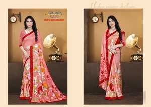 Sari de seda de la mejor calidad con diseño artístico tradicional para mujeres, que ofrece un aspecto magnífico en bodas, festivales y fiestas. - Product Image 6