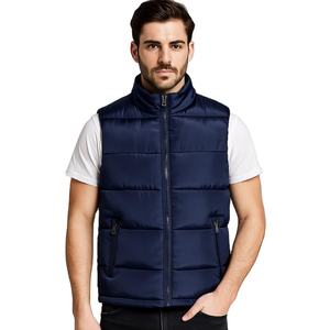 Chaleco Acolchado Informal de Invierno para Hombre, Diseño de Chaleco Acolchado, Tejido de Poliéster Cálido - Product Image 1