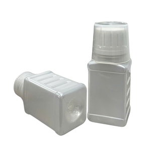 Bouteille en plastique carrée recyclable de 50 ml avec bouchon à vis, bouteilles en PET, fournisseurs de plastique, bouteilles d'eau en plastique, vente en gros OEM ODM - Product Image 6