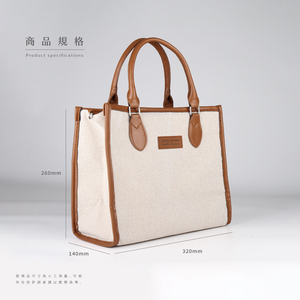 Custom-designed <b>canvas</b> <b>tote</b> bags, designer women's leather-handled <b>tote</b> bags, luxury <b>tote</b> bags - Product Image 6