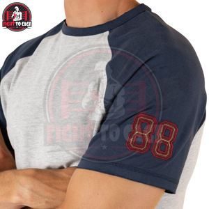 Servicio OEM ODM, Precio al por Mayor, Nuevo Diseño Moderno y Exclusivo, Calidad Premium, Último Estilo, Camisetas Raglán de Algodón Suave de Dos Tonos para Hombre - Product Image 6