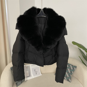 Veste d'hiver rembourrée en duvet noire coupe-vent et imperméable de haute qualité personnalisée pour homme - Product Image 3