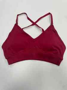 Sujetador deportivo transpirable de secado rápido con logo personalizado, ecológico, con espalda cruzada, para fitness y yoga, para mujer. - Product Image 3