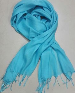 Bufanda Ligera y Ecológica de Viscosa, Estilo Largo, para Verano, Diseño Liso Teñido con Hilo - Product Image 3