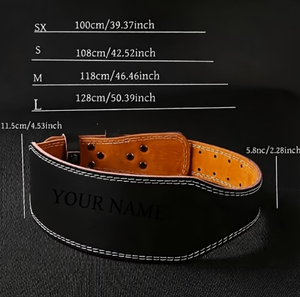 Personalized Pu Leather Weightlifting <b>Belt</b> Green Adjustable Waist Support for Power Training Gym Strength Exercise - Product Image 4