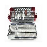 Ensemble d'instruments orthopédiques FIDA International 56 pièces en acier inoxydable, kit de tournevis manuel, extracteur de fixateur interne réutilisable 2L