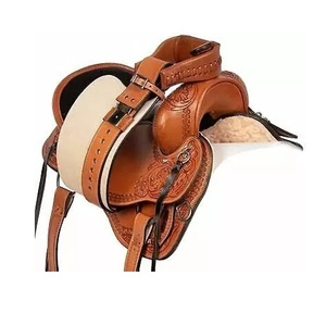 Silla de montar western de cuero DD para carreras de caballos y barriles, con armazón de madera, totalmente grabada a mano, productos ecuestres ingleses - Product Image 1