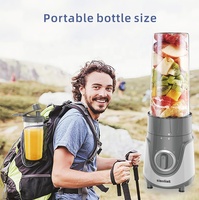 Mélangeur portable personnel avec 2 vitesses sans BPA 300W en acier inoxydable Sport Bottle Household Juicer
