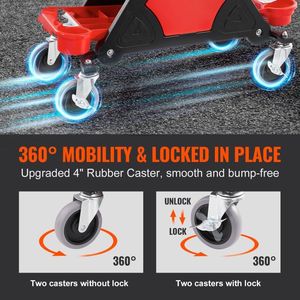 Tabouret de garage pour réparation automobile, conçu pour les mécaniciens - Product Image 4