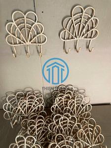 Custom Handmade Rattan Flower Wall Mounted Coat <b>Hook</b> for Kids Nursery Bedroom Boho Children OEM ODM Wholesale Vietnam Supplier - Product Image 2