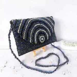 Bolso de cuentas indio hecho a mano, colorido, de lujo, artesanal, duradero, estilo moderno, accesorio de moda étnico prémium, bolso informal. - Product Image 1