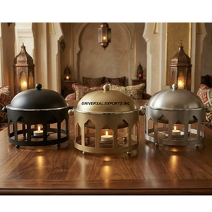 Nouvelle Cocotte Chauffe-Plats Métallique Ronde de Luxe, Design Classique et Élégant pour la Cuisine - Product Image 2