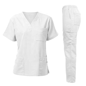 Premium Medical Scrubs Uniform Custom Logo Nurse <b>Doctor</b> Scrub <b>Set</b> Hospital Wear Wholesale Supplier Private Label Bulk Quantity - Product Image 4