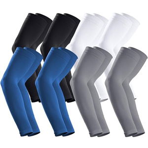 Manchons de compression personnalisés en gros pour le basketball, la course, le cyclisme, l'entraînement physique – Vêtements de sport en tricot extensible OEM 2026 - Product Image 5