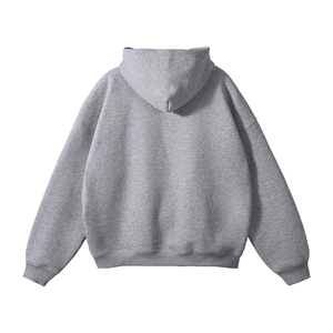 เสื้อฮู้ดดี้โอเวอร์ไซส์ขายส่ง ปักโลโก้ได้ ผ้าฝ้ายฟลีซหนานุ่ม ยูนิเซ็กซ์ รับผลิตแบบ OEM ODM แบรนด์ส่วนตัว ผู้ผลิตเสื้อผ้า - Product Image 5