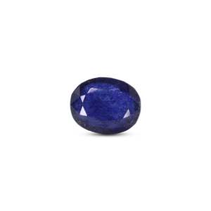10 Carat Brilliant Cut Blue Sapphire Loose Gemstone Heat Treated 11mm Diameter for Fine Jewelry - Product Image 1