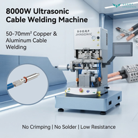 Machine de soudage par ultrasons 8000W pour l'épissure de câbles lourds en cuivre et aluminium, terminaux de 50-70mm², faisceau de câbles industriels