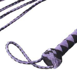 Flogger de Cuero Genuino de Piel de Oveja con Flecos Suaves, Mango Ergonómico y Hebilla de Acero de 2.5cm de Ancho para Juegos de Impacto BDSM - Product Image 2
