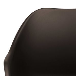 2 pz sedie da giardino in plastica marrone con braccioli - Product Image 5