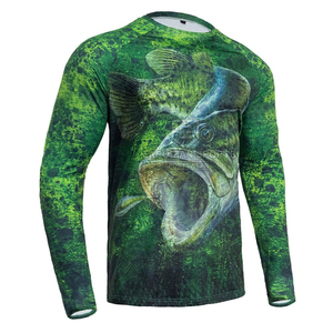 เสื้อตกปลา OEM UPF UV สำหรับผู้ชาย แขนยาว ระบายอากาศ แห้งเร็ว ไซส์ใหญ่ ผ้าแคนวาส - Product Image 3