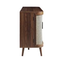 Buffet moderne en bois massif à 3 portes avec un grand espace de rangement, idéal pour la salle à manger, le salon, les meubles de maison