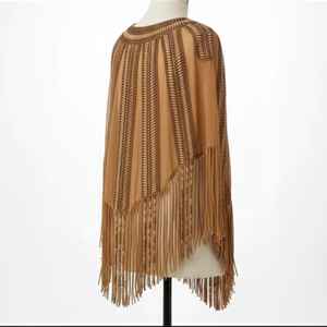Poncho vintage tissé à la main, orné de perles, le plus vendu, pour occasions spéciales, 100 % polyester, disponible dans le monde entier - Product Image 2