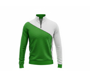 Micro Interlock Quarter Zip Jacket Manufacturer <b>Men</b> Women Youth Sportswear Quick Dry Team <b>Pullover</b> - Product Image 1
