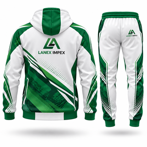 Conjunto Deportivo Personalizado con Capucha y Sublimación para Equipos, Chaqueta y Pantalones de Entrenamiento Deportivo con Estampado Completo y Transpirable - Product Image 3