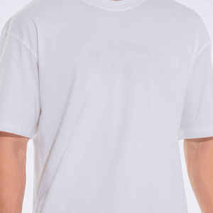 High Quality Custom 100% Cotton T <b>Shirt</b> <b>White</b> for Men <b>Plain</b> Blank Men's T-<b>Shirts</b> Printing Logo Heavyweight Oversized T-<b>Shirt</b> - Product Image 4