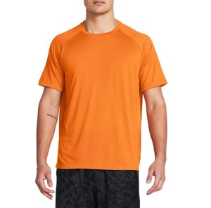 Camiseta Deportiva de Manga Corta para Hombre, Cuello Redondo, Color Sólido, Tejido de Punto, Corte Ajustado, Secado Rápido, Verde Azulado, para Gimnasio, ODM OEM - Product Image 4