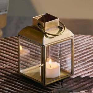 Linterna de latón hecha a mano por artesanos expertos, adecuada para iluminación interior y exterior tradicional y para regalo. - Product Image 1