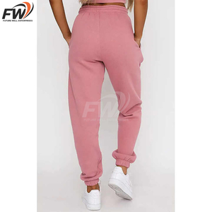 Pantalones deportivos personalizados de otoño/invierno, suaves, de forro polar, cálidos, holgados, para mujer, pantalones de chándal de algodón, pantalones jogger de pierna ancha para mujer - Product Image 6