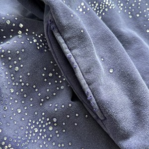Sudadera con capucha de invierno de algodón 100% de alto gramaje, con cremallera, lavado ácido, estilo oversize, tejido frontal, color liso, servicio OEM - Product Image 5