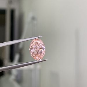 Diamants roses fantaisie cultivés en laboratoire CVD, taille ovale, 1,64 ct et 1,85 ct, clarté VVS, certifiés IGI, en vrac, pour la joaillerie - Vente en gros - Product Image 4