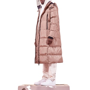 Chaqueta Acolchada Gruesa Transpirable con Cuello Alto y Logotipo Frontal para Hombre, de Alta Calidad, con Hebilla de Cuerno y Bolsillo con Cremallera, 2025 - Product Image 1